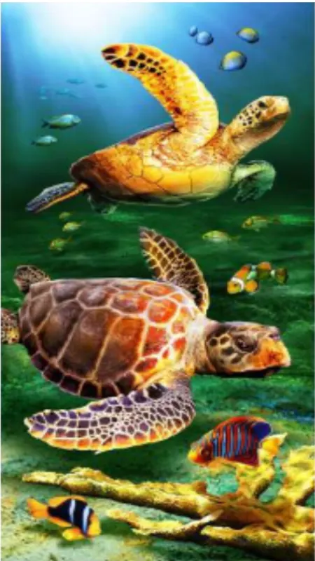 Toalla de playa Turtles Blue Sea